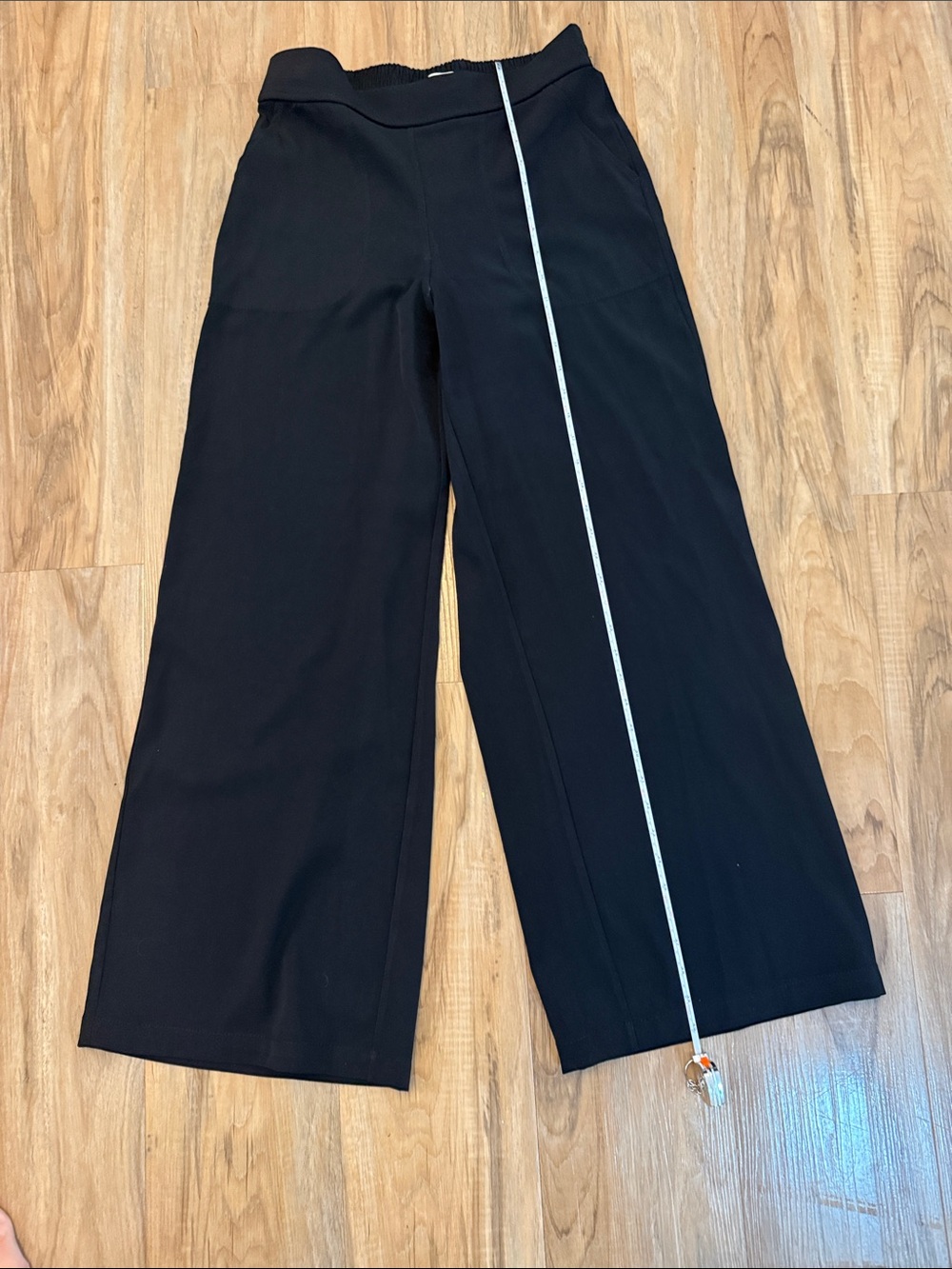 Max Studio Black Wide-Leg Kids Pants with Elastic Waist